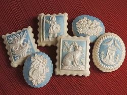 Wedgwood Inspired Lemon Springerle Cookies