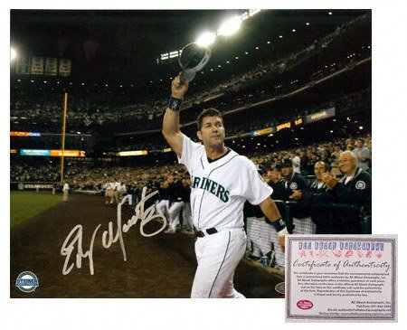 Edgar Martinez Seattle Mariners - Tip of the Cap - Autographed 8x10 Photograph