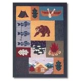 IMAGE OF Patch Magic Cabin Medium Rectangular Rug, 46-Inch by 61-Inch