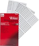 Gardner Bender 42-035 Wire Marker Booklet, A-Z, 1-90, and Symbols: +, -, /, 0, [Booklet Contains: 1-15 (6/Ea), 16-90 (4/Ea), A-Z (2/Ea), Symbols (2/Ea)]