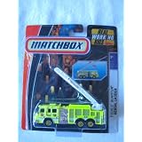 Matchbox Mbx Mattel Pierce Quantum Aerial Ladder Real Working Rigs Ladder Rotates and...