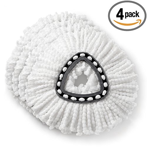 OCedar Easy Replacement Heads Wring Spin Mop Refill (Pack of 4)