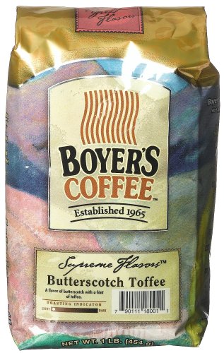 Boyer's Coffee Butterscotch Toffee, 16-Ounce Bags (Pack of 2)