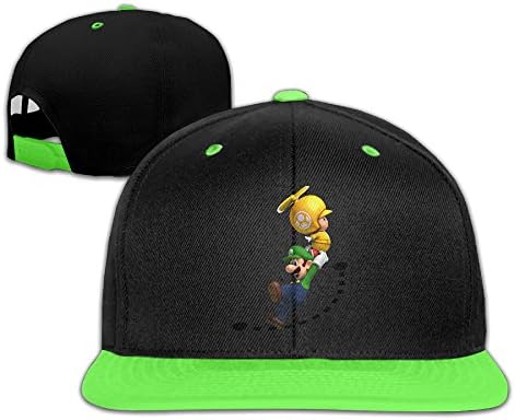 NUBIA Mario 7th Boys Brim Hat Adjustable Cap KellyGreen