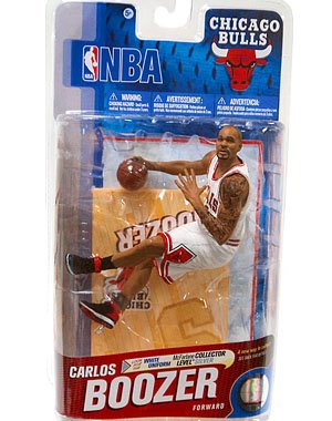 NBA Series 19 Carlos Boozer - Chicago Bulls White Jersey Silver Variant Action Figure