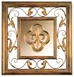 25" Metal Wall Art w/ Mirror