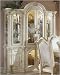 Kitchen & Housewares : AICO 53006-07 / 53005-07 Monte Carlo China Cabinet in Silver Snow