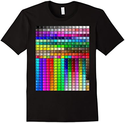 Men's DTG RGB Color Chart - 360 Swatches Sample Shirt Medium Black