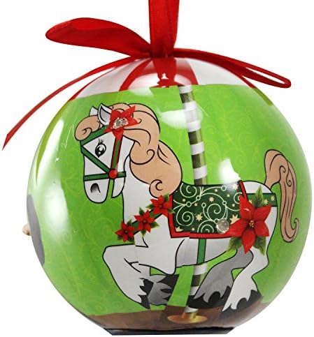 Christmas Hanging Light-Up Ball Ornaments Carousel