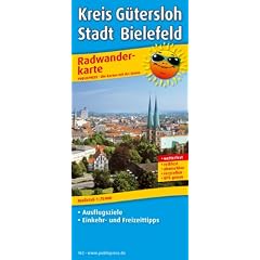 Radwanderkarte Kreis G�tersloh - Stadt Bielefeld: Mit Ausflugszielen, Einkehr- & Freizeittipps, wetterfest, reissfest, abwischbar, GPS-genau. 1:75000