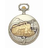 Jules Jurgensen Railroad Two-Tone Pocket Watch #7484 by Jules Jurgensen