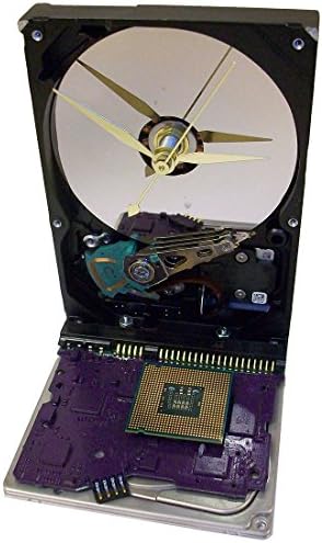 Computer Components Accented Hard Drive Clock. Got Conversation Piece?