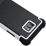 CellJoy Triple Defender Layered Back Cover Case for Samsung Galaxy S II S2 (SGH-i777, GT-i9100) (At&t / Unlocked) Samsung Galaxy S II - White and Black [CellJoy Retail Packaging]