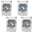 San Jose Earthquakes MLS 4pc Square Shot Glass Set - Primary Team Logo by Great American Products