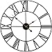Sorbus Wall Clock, 24â€ Round Oversized Centurian Roman Numeral Style Home DÃ©cor Analog Metal Clock (Black)