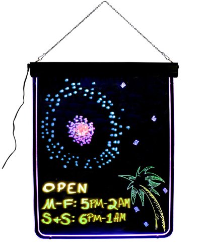 Neon Dry Erase Boards Led Neon Message board Sign display for businesses Promo Discount