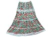 Hippie Long Skirt- Floral Printed Cotton Tiered Gypsy Boho Maxi Skirts