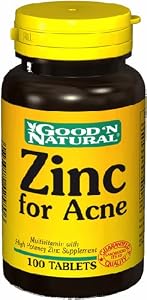 Zinc for Acne - 100 tabs,(Good'n Natural)