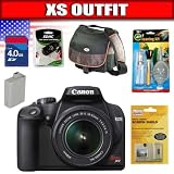 cheap Canon Rebel XS 10.1MP Digital SLR Camera with EF-S 18-55mm f/3.5-5.6 IS Lens (Black) Package 3