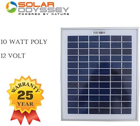 Solar Panel 10 Watt 12V Poly Crystalline-Grade A Cells-Diode-10W Panels