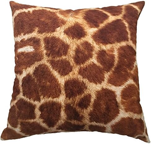 【Bailand】Super soft Sided Giraffe skin decorative pattern Cushion cover,Sofa cushion Car Office Pillowcase,Lmitation suede Decorative Pillow Cover 18X18 Inch (45X45CM)