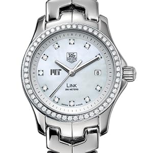 MIT TAG Heuer Watch - Women's Link Watch with Diamond Bezel