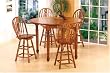 Oak 5 Piece Dining Set By Coaster Furniture