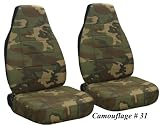 1986 Ford F150 bench seat cover. Brown green camo design. Note listing is for a bench seat.