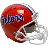 NCAA Riddell Florida Gators Urban Meyer Autographed Full-Size Replica Helmet