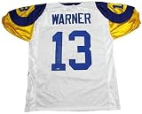Tristar Productions I0021920 Kurt Warner Autographed St. Louis Rams Throwback Custom Jersey
