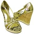 Coach Joslin Gold Signature Wedges Sandals Shoes New