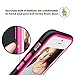 iPhone 6S Case, LoHi Apple iPhone 6 Case Soft Touch [Ultra Slim-Fit] Shock Absorbing Scratch Resistant Flexible TPU Bumper Cover Case for iPhone 6S 6 - Hot Pink/Black