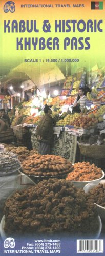 Kabul & Historic Khyber Pass 1:16,500/1,000,000 (International Travel Maps)