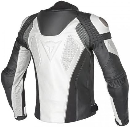 Dainese Super Speed C2 Perforated Leather Jacket (Euro 48/ US 38, White/White/Anthracite)