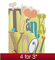 Thank You Bright Laser Cut Greeting Card