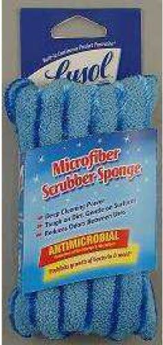 Quickie Lysol Microfiber Scrubbing Sponge, 5-pack