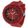 GP Designs Women's Rhinestone Silicone Watch