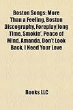 Boston Songs: More Than a Feeling, Boston Discography, Foreplay-Long Time, Smokin', Peace of Mind, Amanda, Don't Look Back, I Need Y-