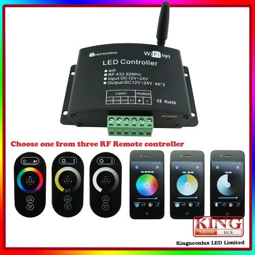 Kingneonlux led wifi controller for rgb led strip color temperature controller led dimmer 12V 24V by andorid IOS phone pad
