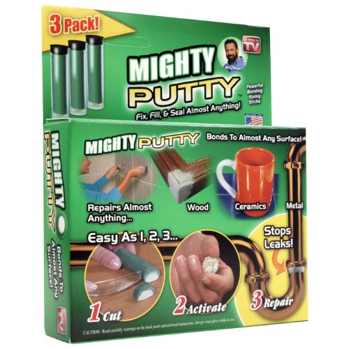 3 Tubes Mighty Putty Bonding Epoxy Fix Fill Seal Repair