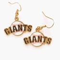 San Francisco Giants Enameled MLB Team Logo Dangle Earrings