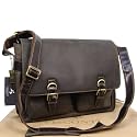 Visconti Brown Leather Hunter Messenger Bag / Briefcase for the Office - 16015