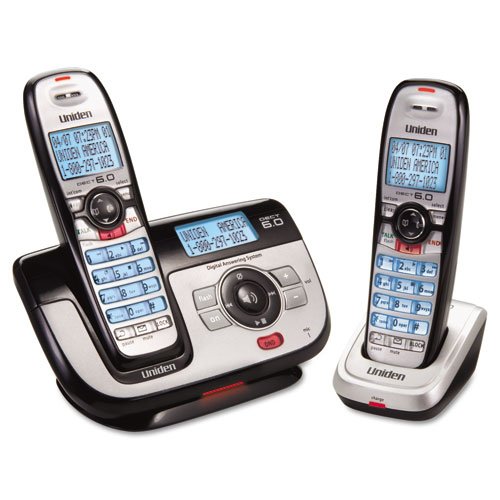 Uniden Products - Uniden - Cordless Digital Answering System, 2 Handsets - Sold As 1 Each - Clear voice reception. - Avoids interference with many household devices. - DECT 6.0 technology. - Call blocking. - Do Not Disturb mode.