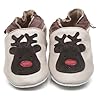 Cherry - Chaussons B�b� en cuir doux - Renne - 12/18 mois