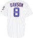 Andre Dawson Autographed Jersey | Details: Chicago Cubs, Majestic Athletic, Replica, Home