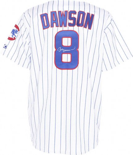 Andre Dawson Chicago Cubs Autographed Majestic Athletic Replica Home Jersey