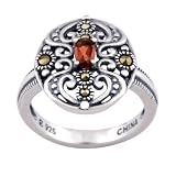 Sterling Silver Genuine Garnet Ring, Size 7