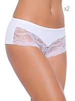 Selene Pack x 2 Coulottes Flavia / Lucía (Blanco)