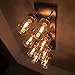 ZZ Lighting Vintage Antique Bulb Helical Heater Bulb E26 Base Dimmable Edison Style 110V 360 Degree Beam Warm Light(4 Pack)