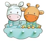 Dinico 0035830032 - Zoo Baby, 3er Kleiderhakenleiste
